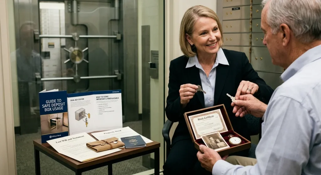 Benefits of short term safe deposit box storage for protecting important documents and valuable keepsakes.
